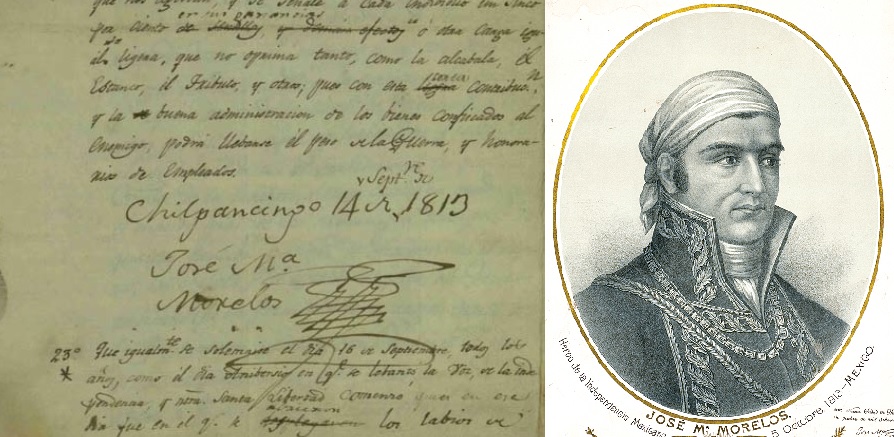 Un 6 de noviembre de 1813 se firmada el Acta Solemne de la 